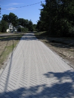 Pavers Where Rails Once Were